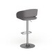 preview thumbnail 34 of 92, Chrome Upholstered Height-adjustable Rounded Mid-back Barstool