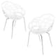 Option Solid White Shell & Chrome-Plated Legs