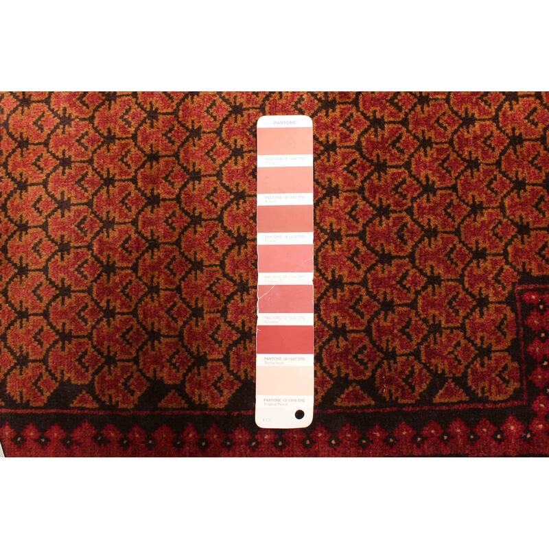 ECARPETGALLERY Hand-knotted Teimani Red Wool Rug - 2'8 x 4'2