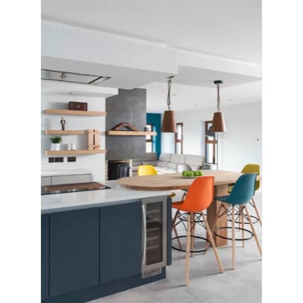 Shop 2xhome Set Of 2 26 Inch Contemporary Eiffel Dowel Dsw Counter