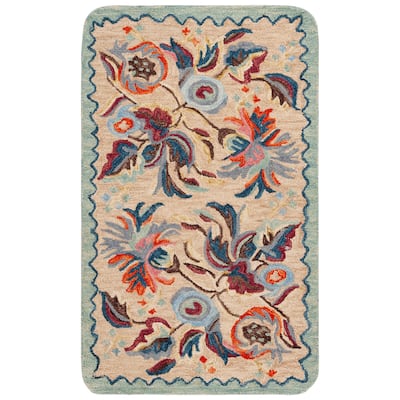 SAFAVIEH Handmade Jardin Matt Floral Wool Rug