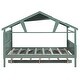 preview thumbnail 39 of 89, Skylight House Kids Bed Frame with Trundle Bed