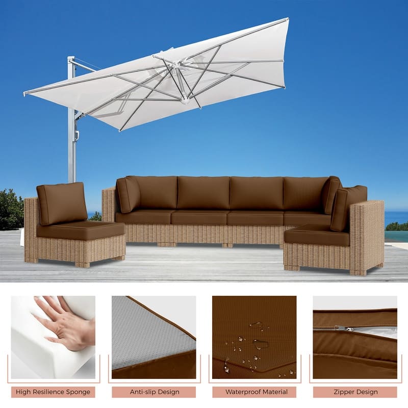 14 Piece Patio Furniture Cushion Set Outdoor Sofa Replacement Cushions