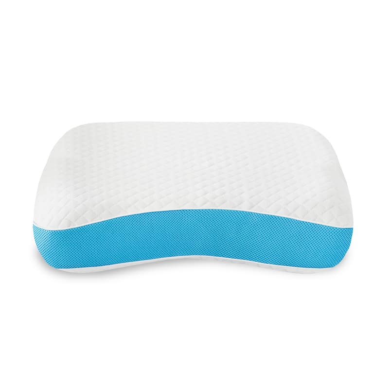 Bodipedic Comfort Side and Back Sleeper Memory Foam Bed Pillow - White