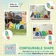 preview thumbnail 6 of 7, Qaba Kids Play Tunnel for Children 3-6 Years to Crawl and Climb, Lion Design , Multicolored
