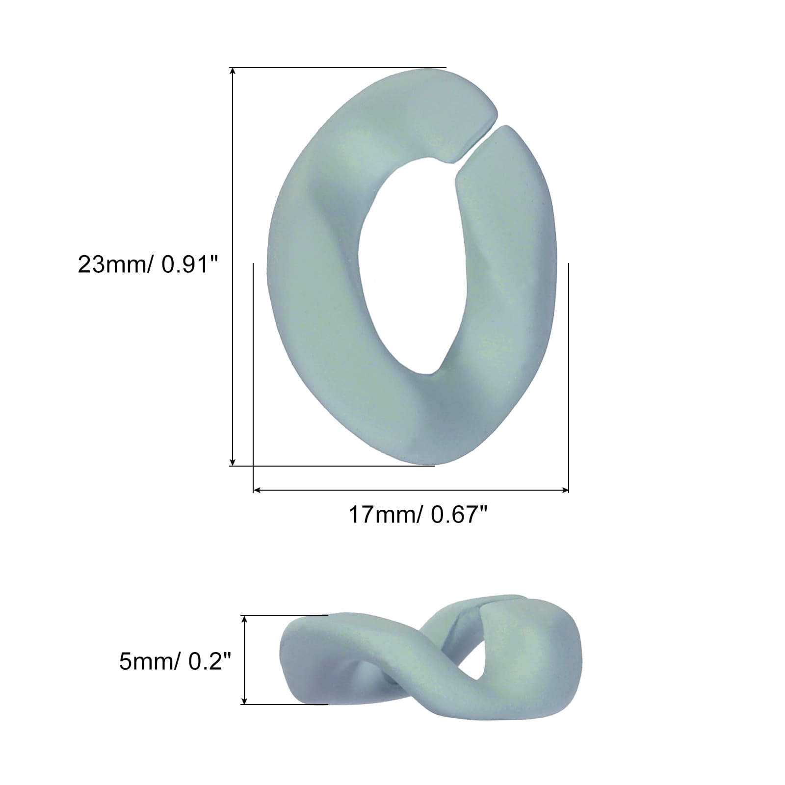 Acrylic Linking Chain Rings Plastic Quick Link C-Clips Hooks Connectors for Purse Bag Chain, DIY Craft Jewelry