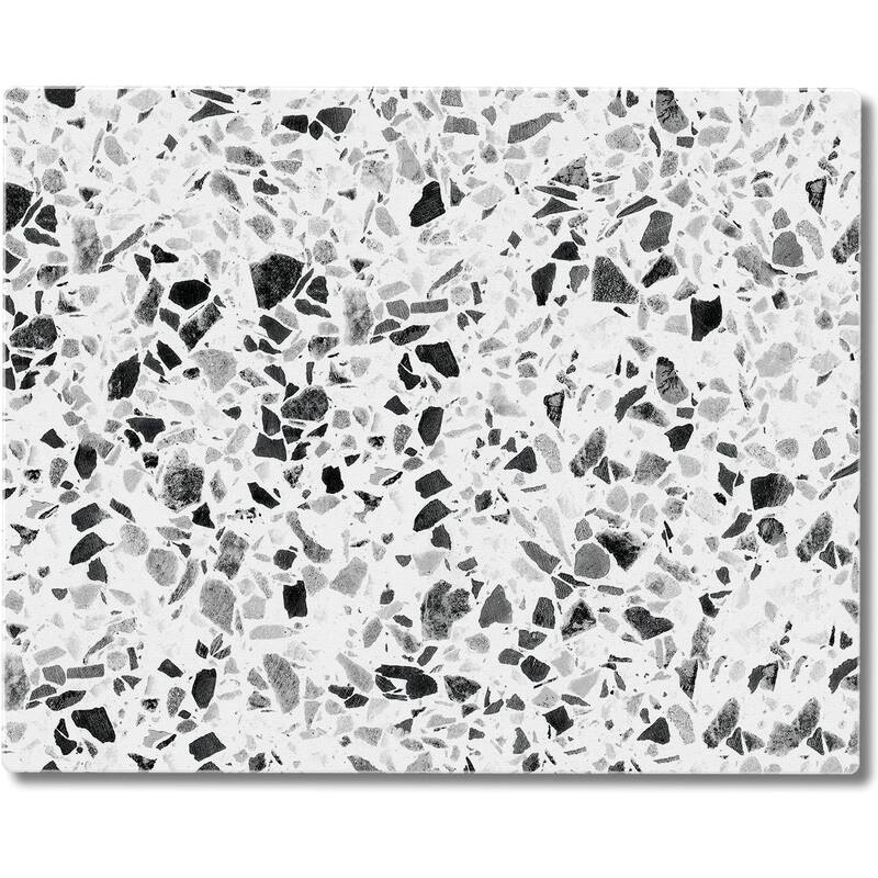 Terrazzo 3mm Heat Tolerant Tempered Glass Cutting Board 15” x 12” Made in the USA Dishwasher Safe - Multi