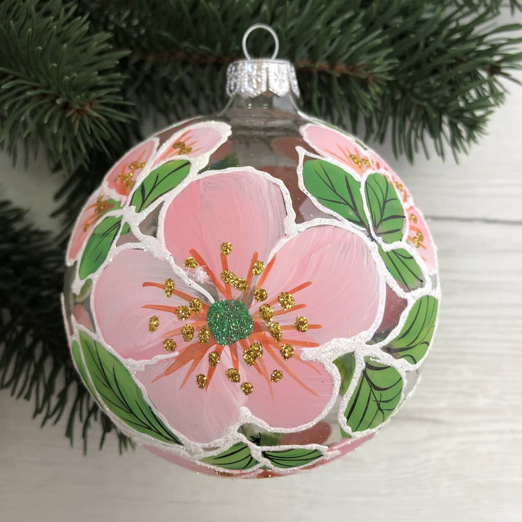 STP Goods Pink Garden Christmas Ornament - Made In Ukraine