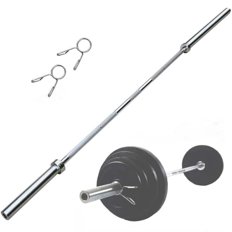 Yaheetech 7ft Olympic Barbell Bar Weight Lifting Weight Straight Bar - 85.83"x3.74"x3.74"