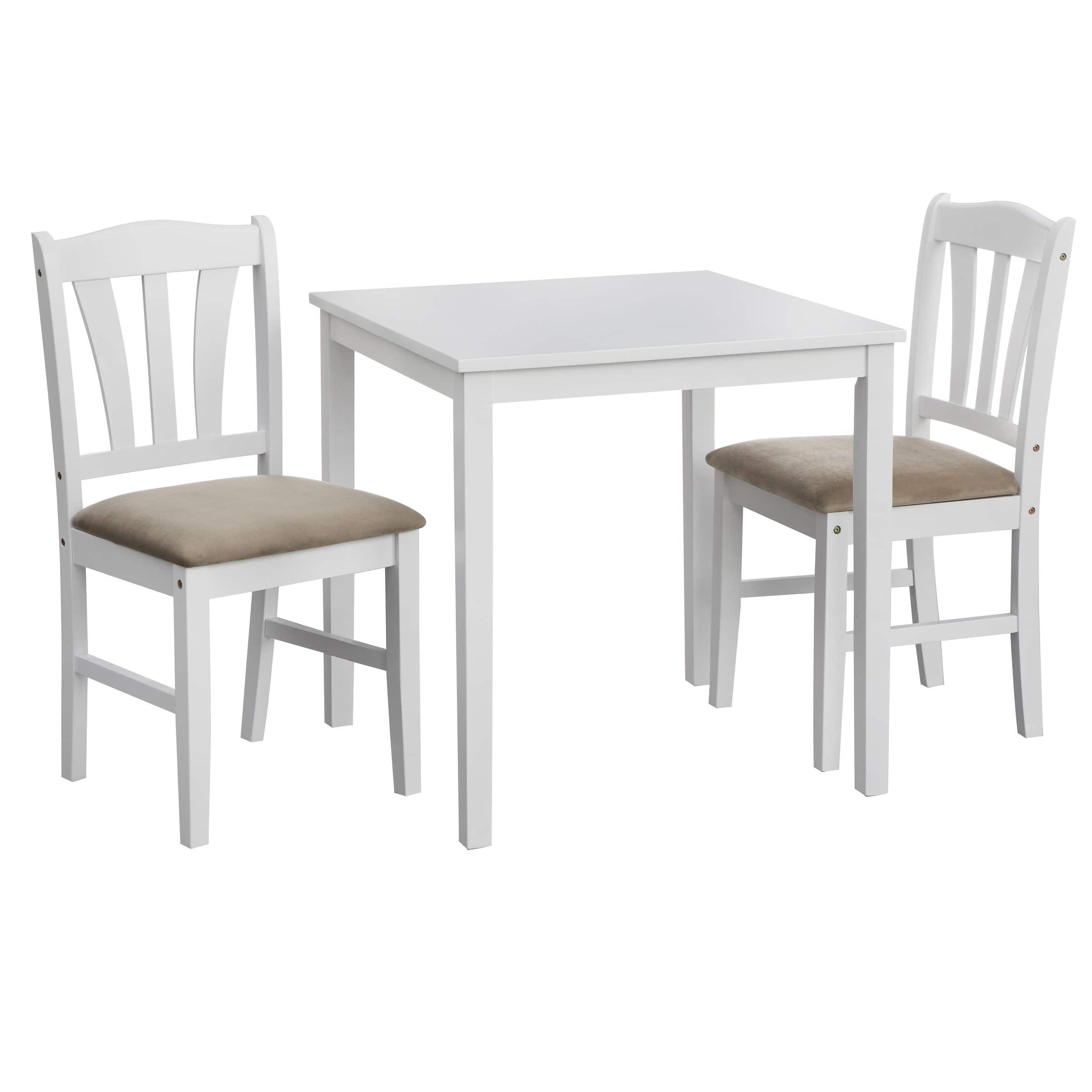 Option White Wood/ Tan Cushions