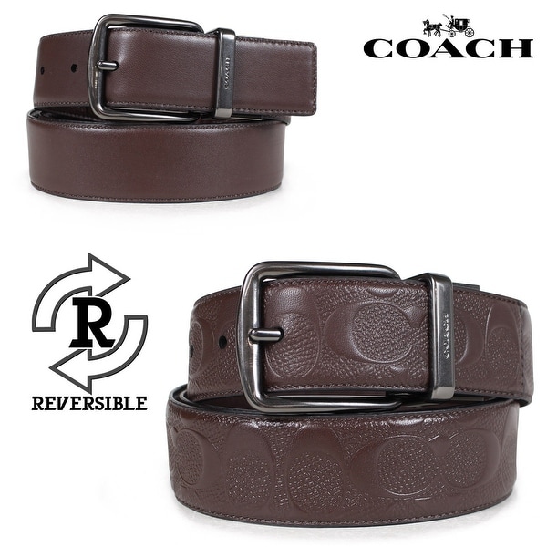 coach men's signature belt