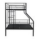 preview thumbnail 8 of 11, Twin Over Full Metal Bunk Bed with Sturdy Frame and Under Bed Storage Space