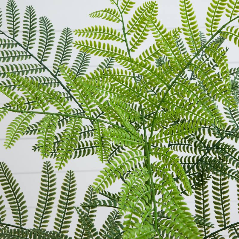 Potted Jacaranda Artificial Tree with Planter - 3.5' - Green
