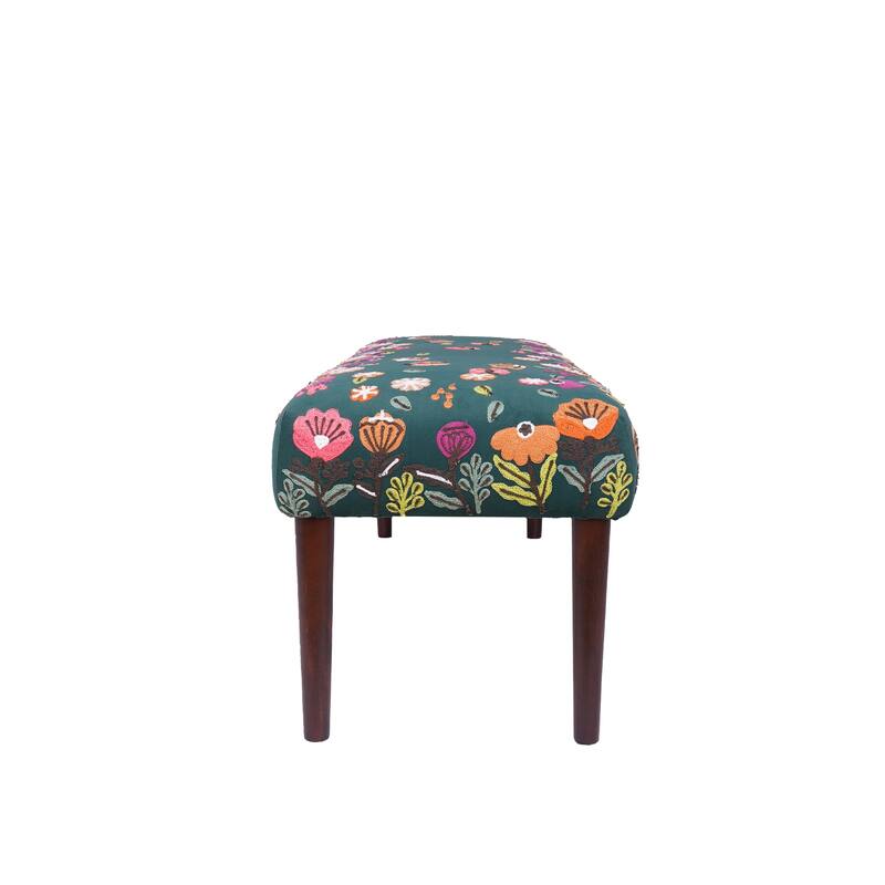 Nico Upholstered Accent Bench Indoor Entryway Bench by Sevita - 47" L x 16" W x 18" H