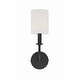 preview thumbnail 3 of 9, Crystorama Lighting Group Bailey Single Light 16" Tall Wall Sconce