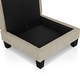 preview thumbnail 9 of 9, DH BASIC Modern Chenille Square Storage Ottoman by Denhour