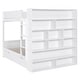 preview thumbnail 25 of 30, Full-Over-Full Bunk Bed with Storage, Guardrails, and Grey Finish