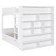 preview thumbnail 8 of 13, Full over Full Bunk Bed With Maximized Storage, White