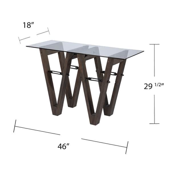 SEI Furniture Garanger Reclaimed Wood Console Table
