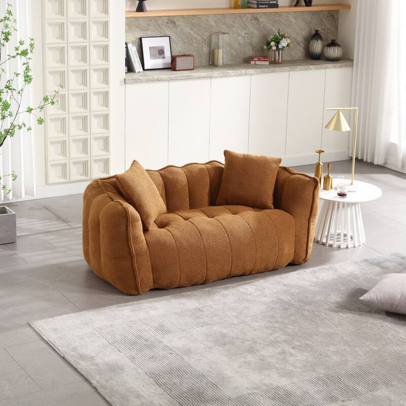 66.1''W Soft beanbag chair with high resilience foam