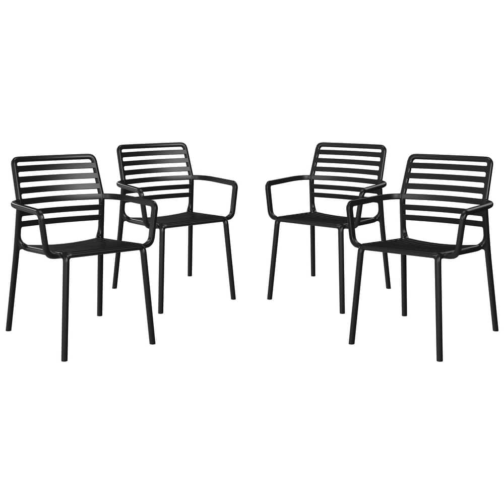 Frond and Form Outdoor Stacking Dining Armchair (Set of 4)