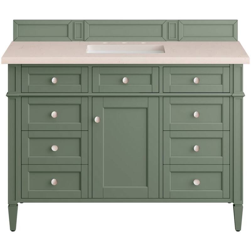 James Martin Vanities 655-V48-3EMR Brittany 48" Single Basin Poplar