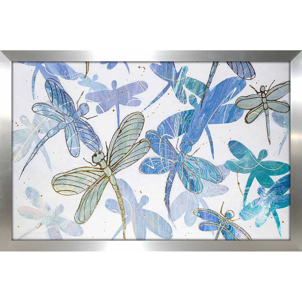 "Dancing Dragonflies" by Ruth Fromstein Print on Acrylic.