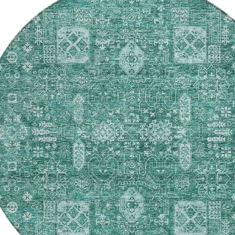 HomeRoots Oriental Transitional Rectangle Outdoor Rug
