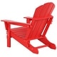 preview thumbnail 94 of 129, POLYTRENDS Laguna All Weather Poly Outdoor Adirondack Chair - Foldable (Set of 2)