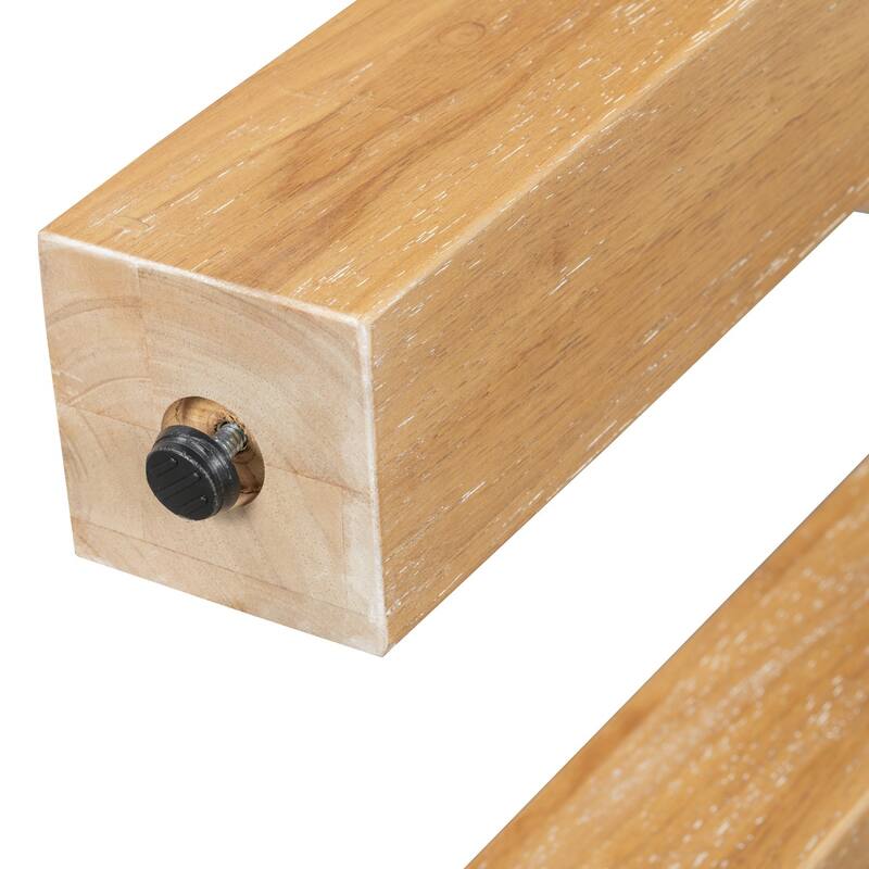 47.25 Inches Wooden Rustic Minimalist Console Table, with Hidden Drawer and Side Power Outlet