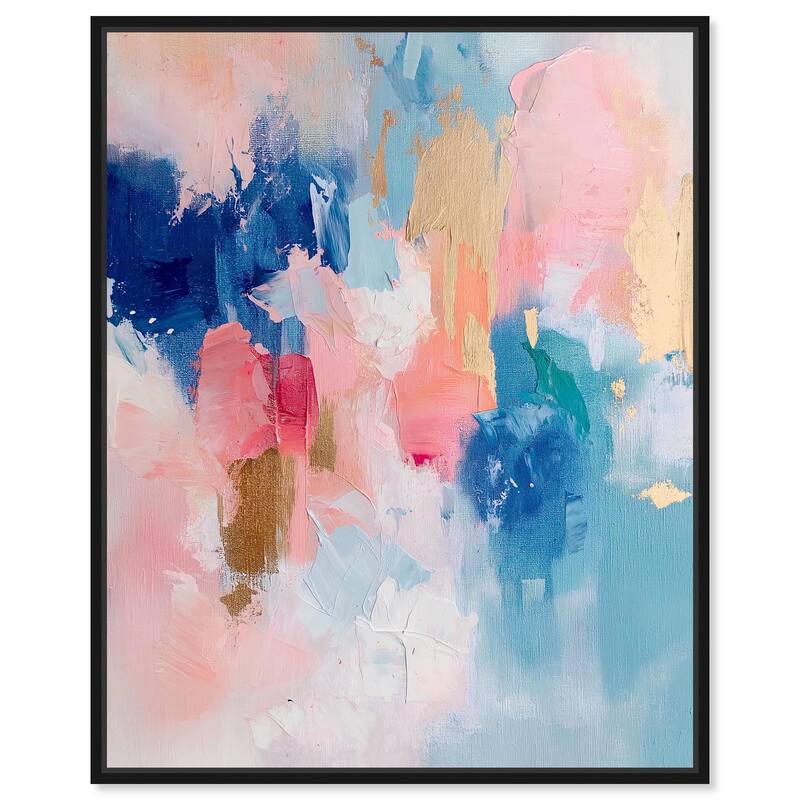 Prismatic Cosmos Canvas by Art Remedy - 30" x 36" - Black
