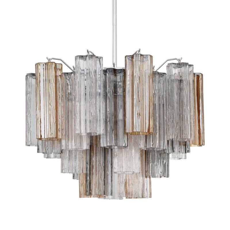 Crystorama Lighting Group ADD-306-AU Addis 6 Light 20" Wide Waterfall - Polished Chrome