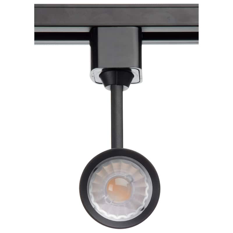 10 Watt LED Commercial Track Head Black Cylinder 36 Degree Beam Angle