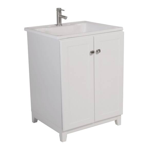 Shop Design House 612671 25 Freestanding Vanity Cabinet With Vanity Top White Overstock 19509085