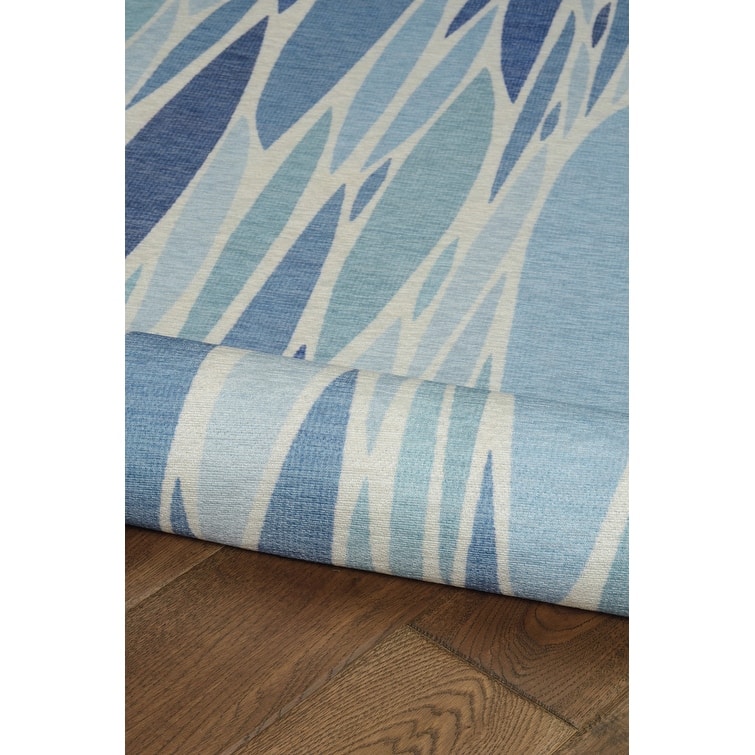 Indoor/Outdoor Water Resistant Deltona Green & Ivory Washable Area Rug Washable Area Rug - 2' x 3'