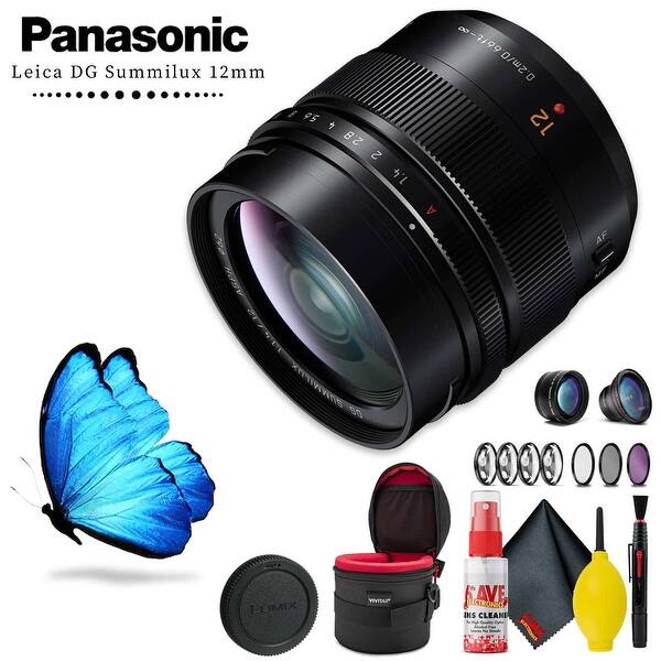 Panasonic Leica Dg Summilux 12mm F 1 4 Asph Lens With Cleaning Kit Overstock Panasonic Leica Dg Summilux 12mm F 1 4 Asph Lens With Cleaning Kit Overstock