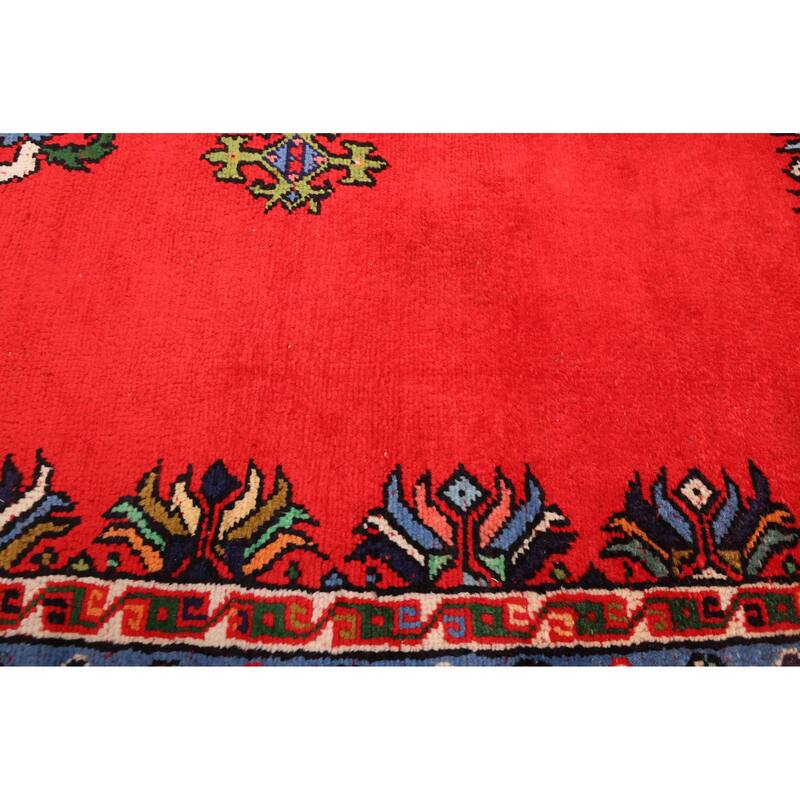 ECARPETGALLERY Hand-knotted Royal Maroc Red Wool Rug - 5'9 x 8'0