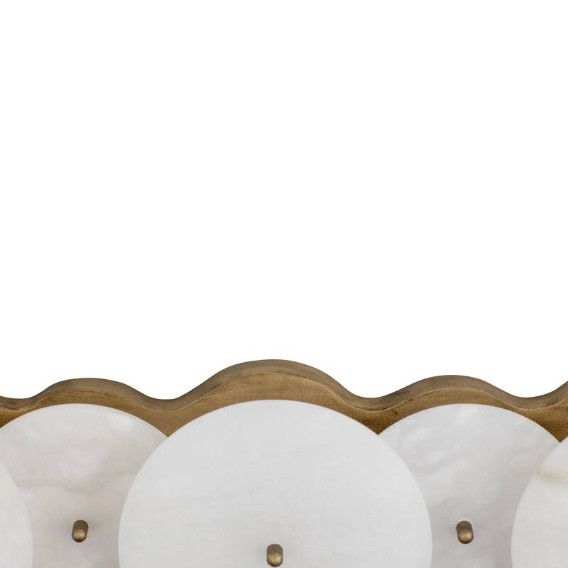 Cosmos 3-Light 28-Inch Real Alabaster Stone Bath Fixture