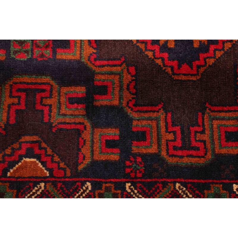 ECARPETGALLERY Hand-knotted Teimani Dark Navy Wool Rug - 3'8 x 6'4