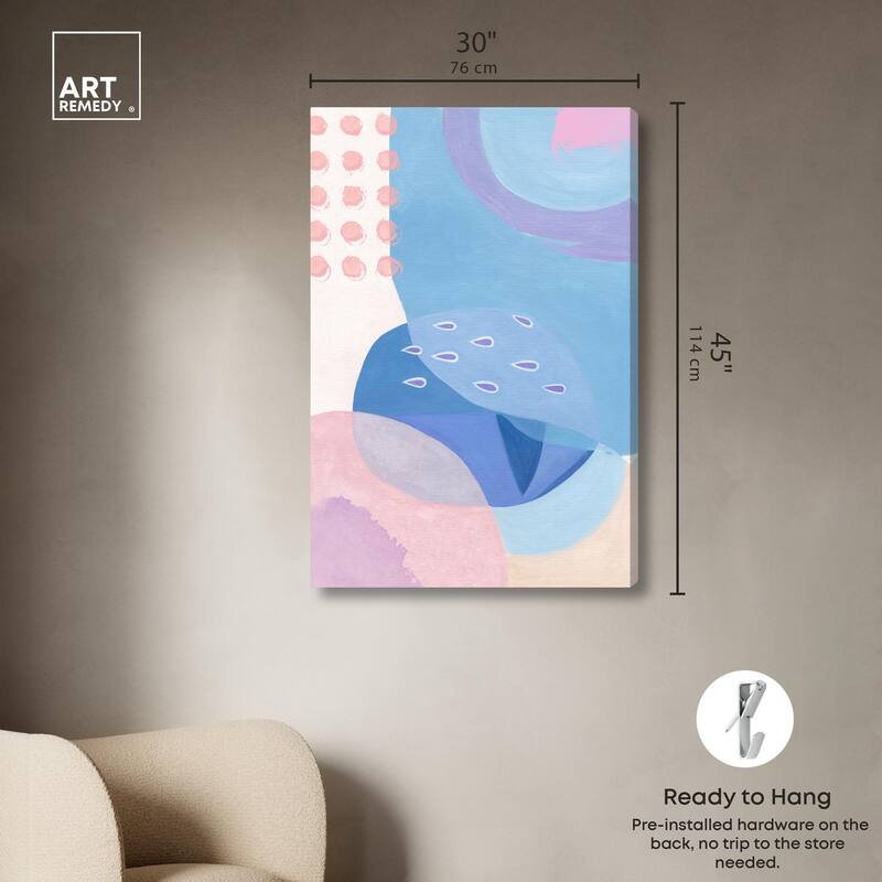 Doll Memories - Pretty Blue II Canvas by Art Remedy, Gallery Wrapped