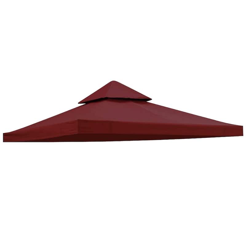 2-Tier Replacement Canopy Top Outdoor Garden Gazebo Roof - 10' x 10'