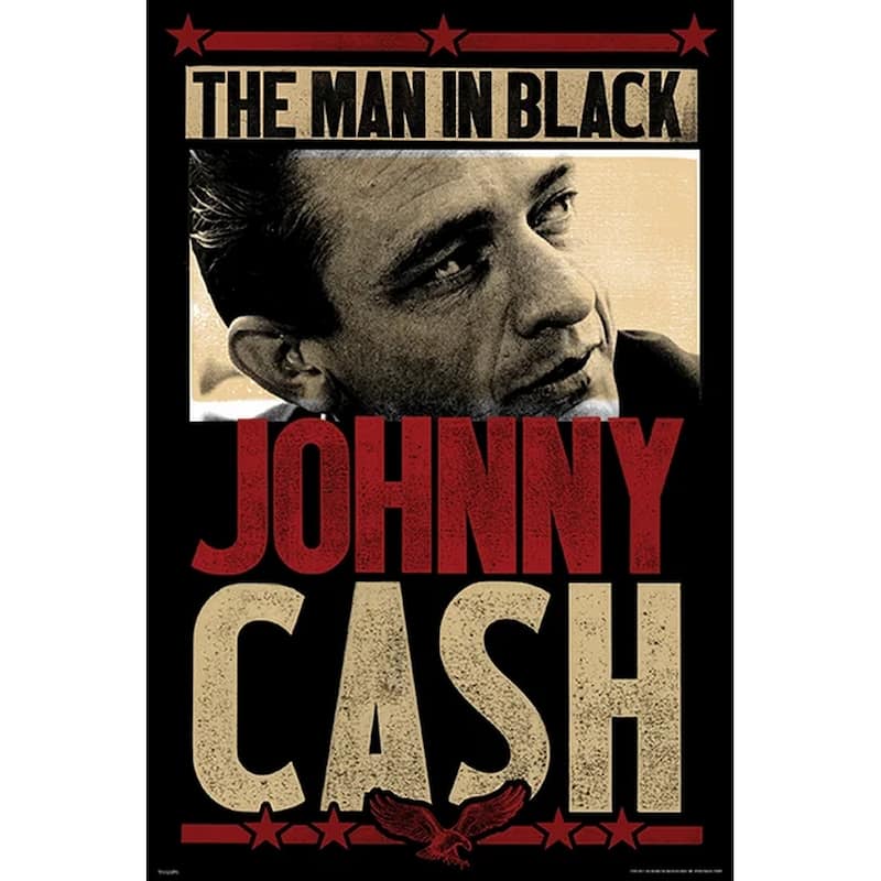 Johnny Cash - Man In Black Art Poster - 24 x 36 Inch