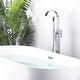 preview thumbnail 3 of 31, WOWOW Single-Handle Waterfall Freestanding Tub Faucet with Handshower