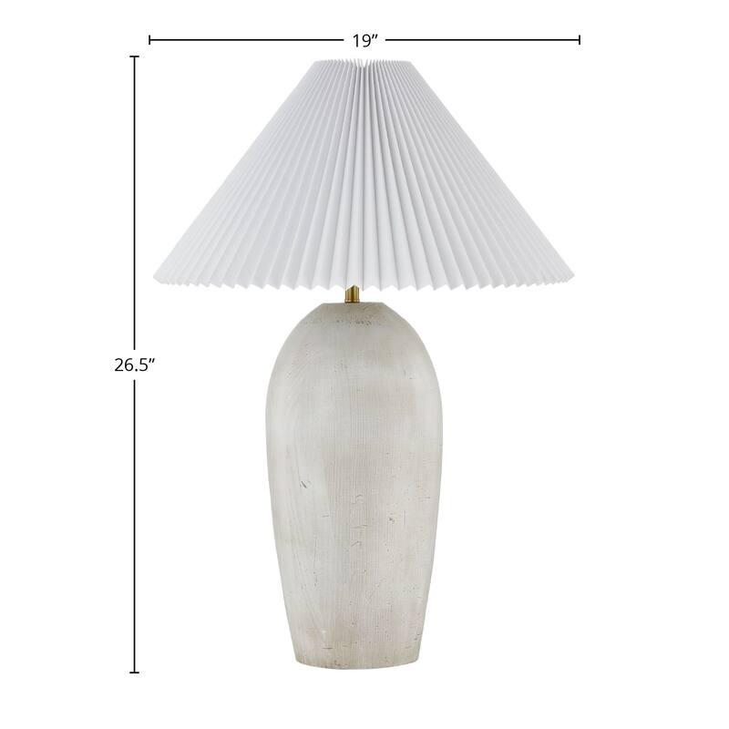 Calhoun 27" Table Lamp with Linen Shade, Off-White (Set of 2)