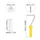 preview thumbnail 2 of 3, 3 Pack Paint Roller Kit, 2Pcs 4" Oil Based Sponge Roller Covers and 10" Frame - Yellow, White Yellow, White