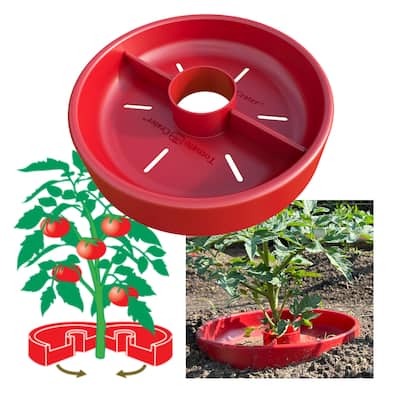 Tomato Crater Gardening Tool for Healthier Tomatoes, 12” Red