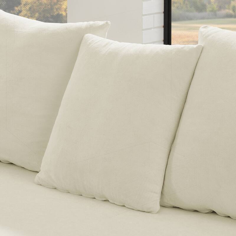 Versatile Modular Sectional Sofa for Various Spaces with Soft Velvet Upholstery