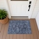 preview thumbnail 66 of 101, Machine Washable Indoor/ Outdoor Global Inver Chantille Rug Denim - 1'8" x 2'6"