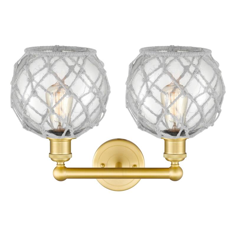 Innovations Lighting Endless Possibilities Edison - Farmhouse Rope - 2 Light 17" Bath Vanity Light