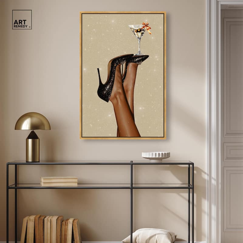 Martini on Display Canvas by Art Remedy